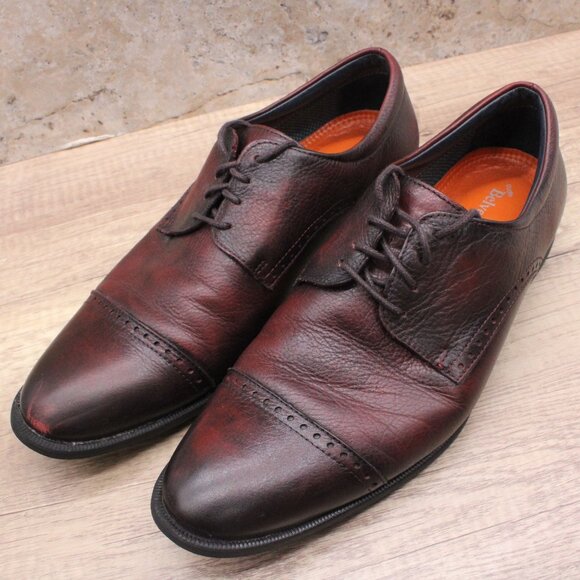 Studio Belvedere Oxford Shoes Mens Dark Brown Low Top Lace Up SImone Size 11D - Picture 1 of 13